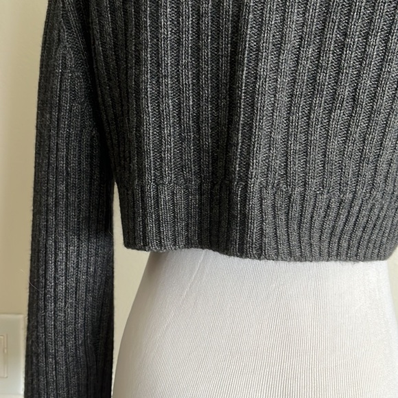 Woman’s Twin-set Simone barbieri sweatshirt, shrug, color, gray size large - Picture 5 of 6